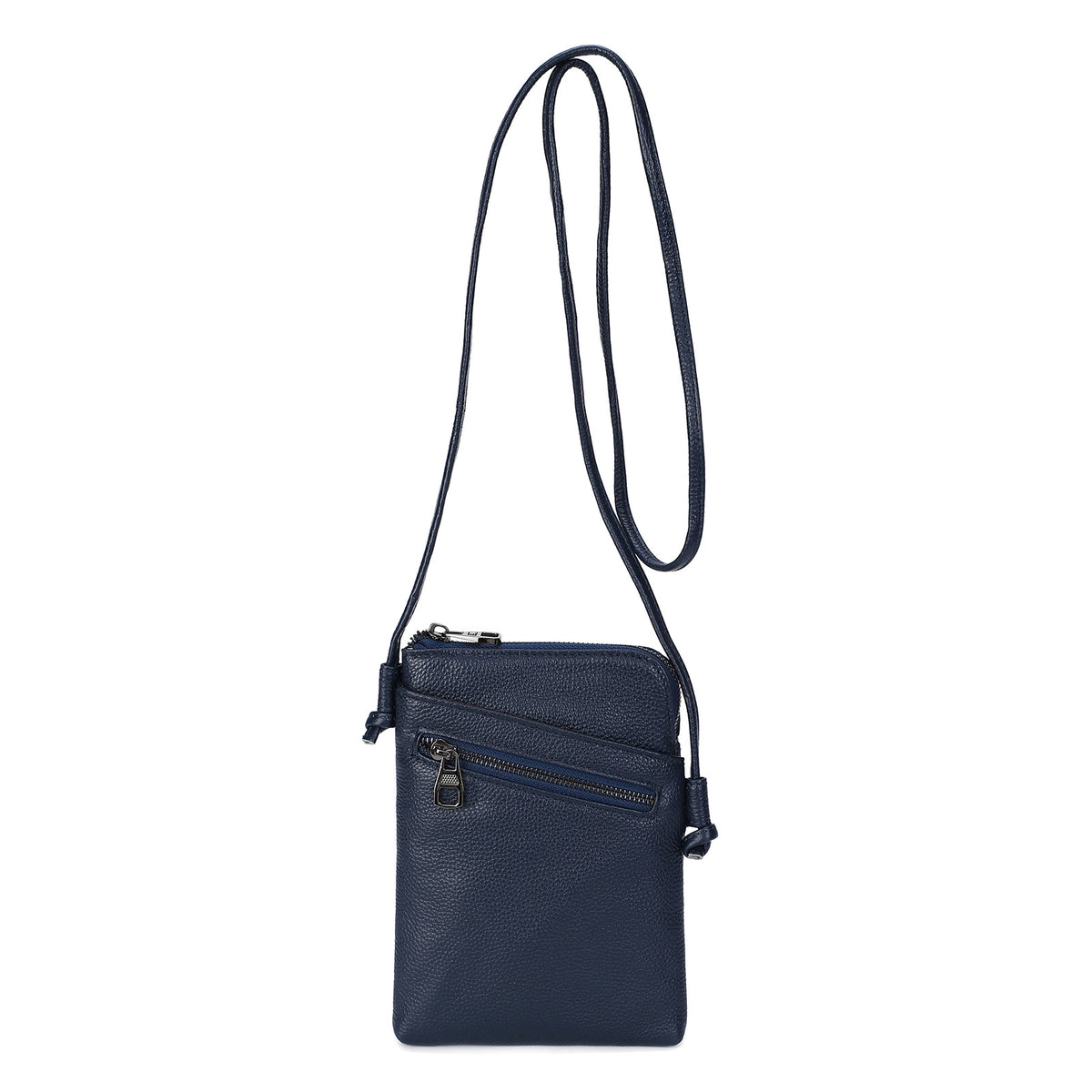 Men's Network Top Layer Cowhide Material Trendy Women's Shoulder Bag