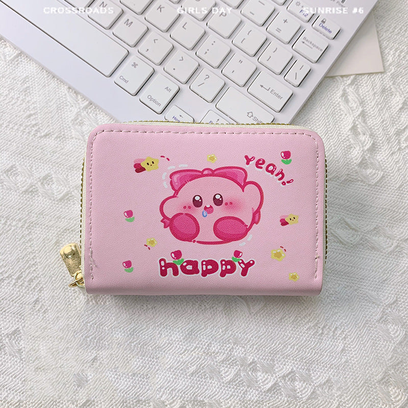 Women's & Men's & Cute Cartoon Large Capacity Zipper Multiple Card Holder