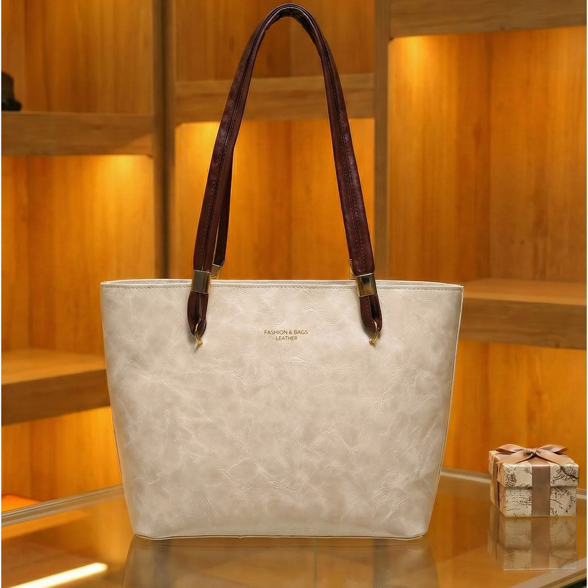 Women's Large Capacity Retro Simple Commuting Western Tote Bags