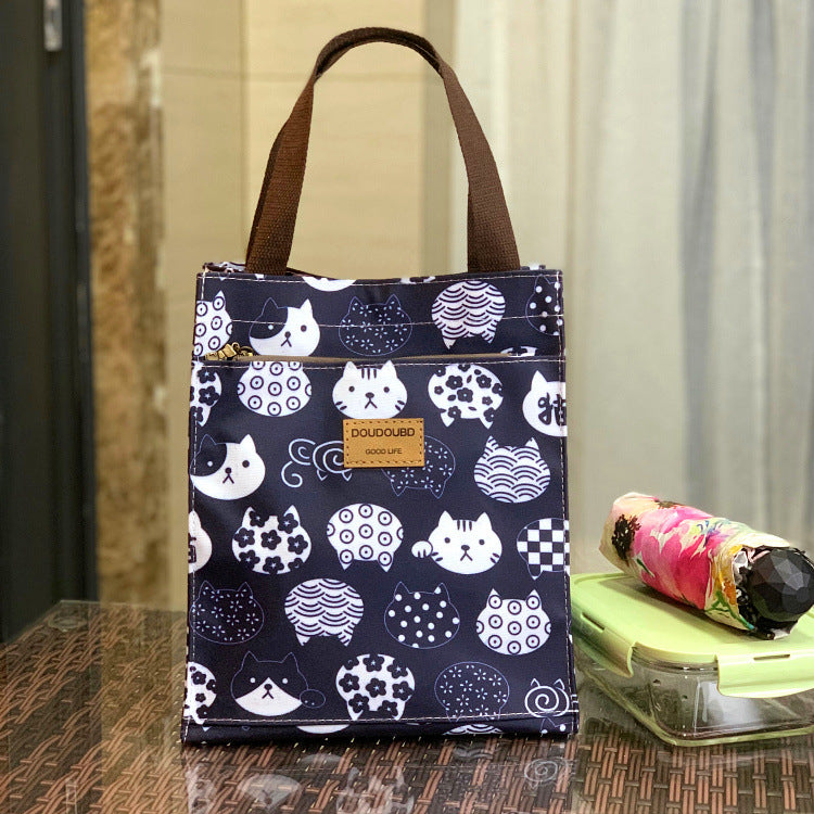 Running Volume Korean Style Waterproof Lunch Box Portable Handbags