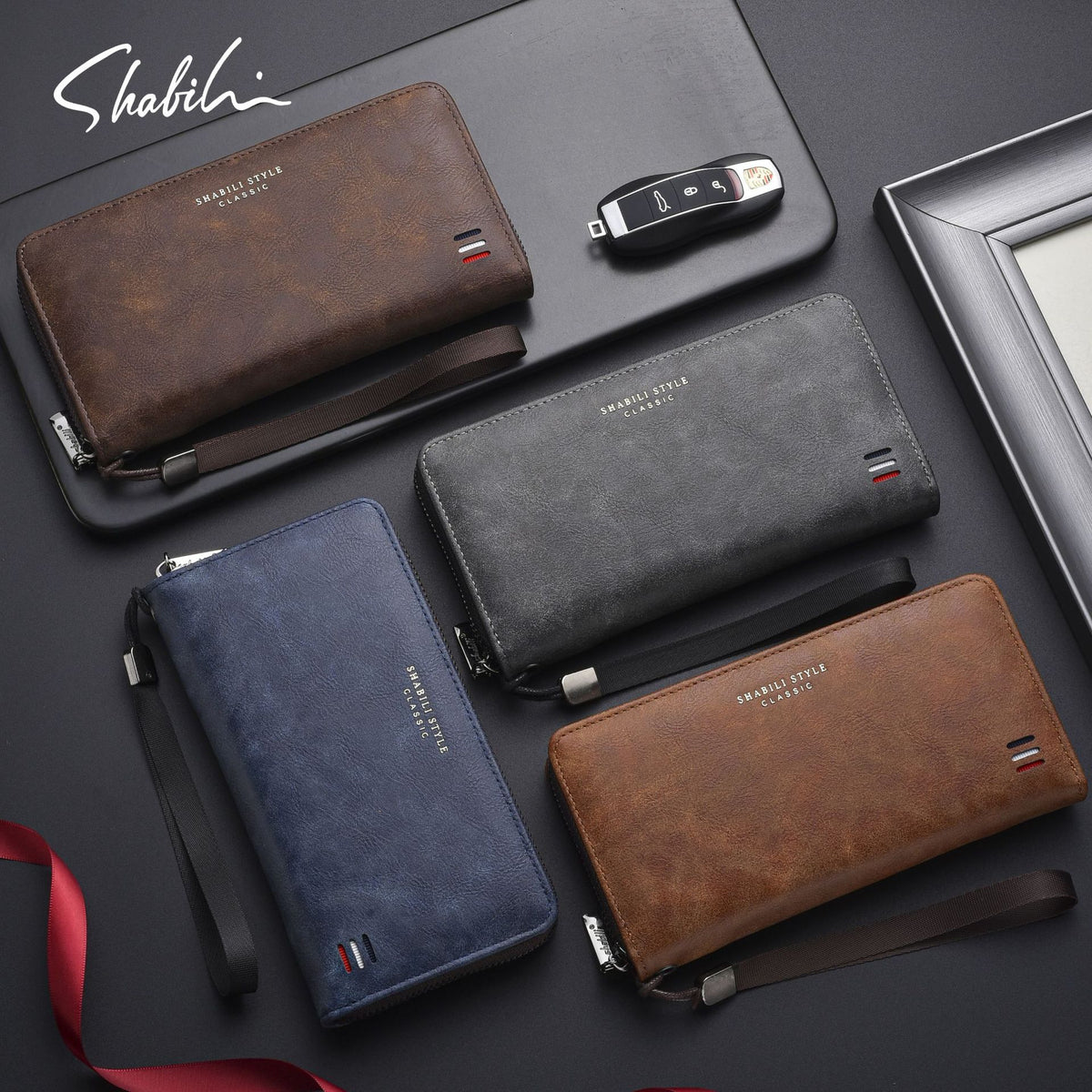 Durable Charming Men's Multiple Slots Long Men's Wallet