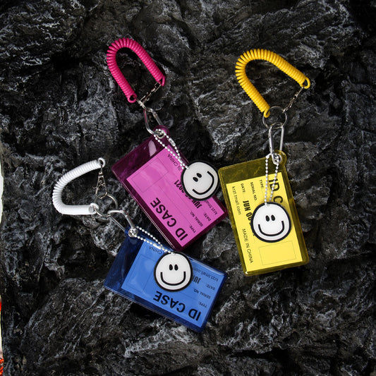 Transparent Candy Color Bus Pass Design Document Card Holder