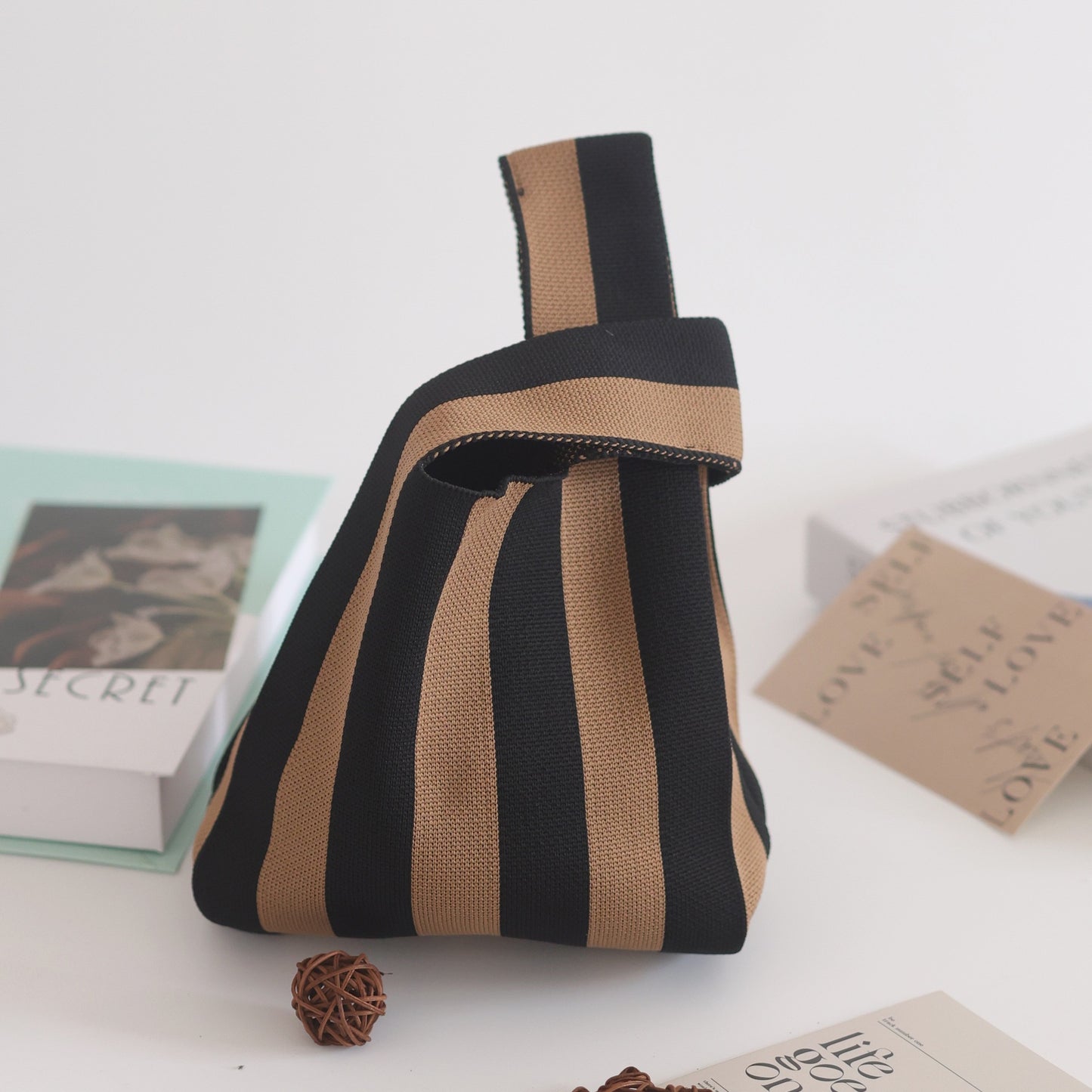 Unique Women's Knitted Woven Vest Simple Handbags