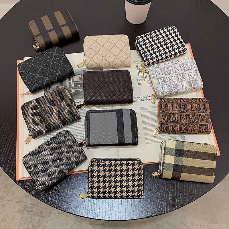 Women's Printed Expanding Multiple Slots Driving Men's Wallets