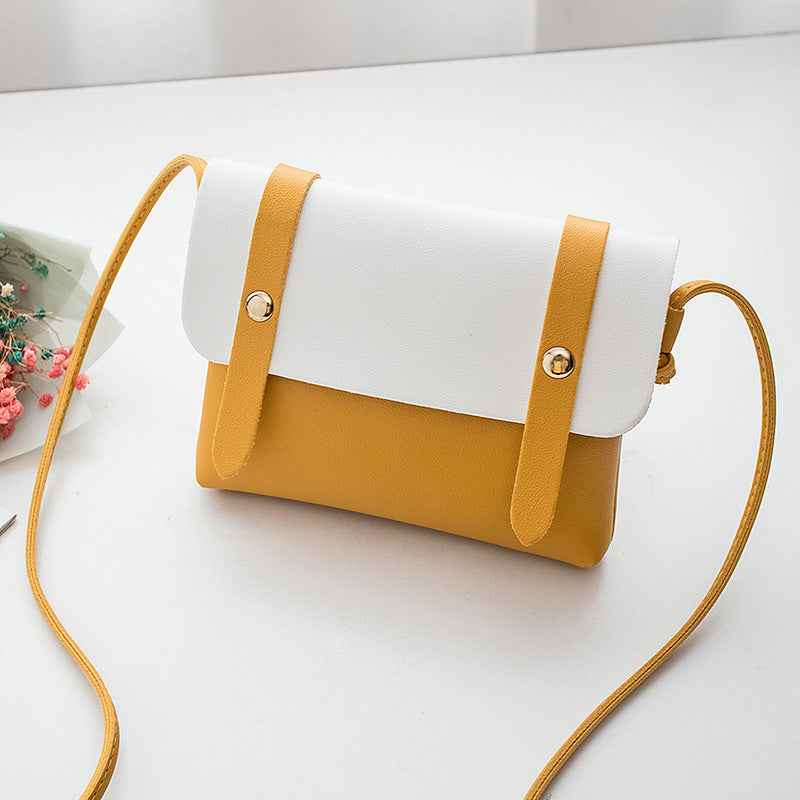 Korean Style Candy Color Contrast Simple Small Square Bags