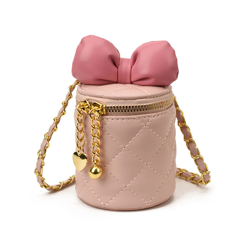 Women's Korean Style Cute Bow Niche Rhombus Women's Shoulder Bag