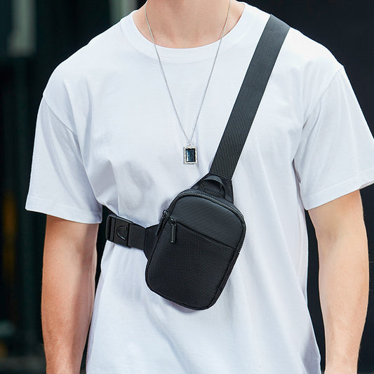 Men's Mobile Fashion Personalized Lightweight Simple Men's Chest Bags