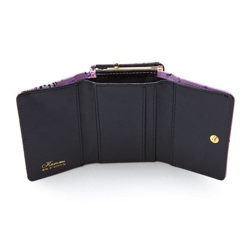 Women's Clow Short 2 Fold Shape Zipper Ladies Wallets