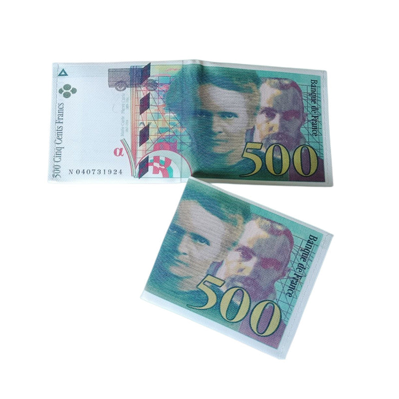 Men's Creative Dollar Printing Various Countries Pattern Men's Wallet