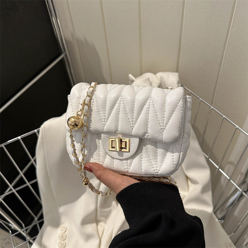 Women's Stylish Fashionable Simple Style Western Embroidery Small Square Bags