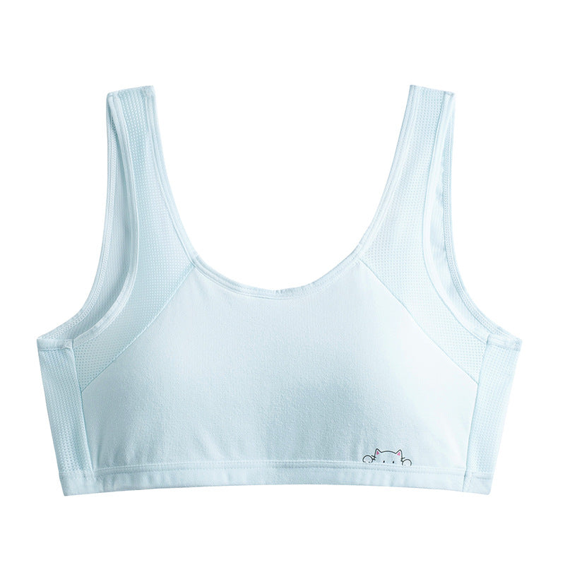 Cartoon Beauty Back Underwear Cotton Primary Bras