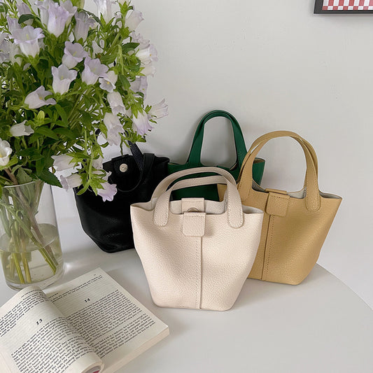 Korean Style Soft Texture Portable Personalized Vegetable Bucket Bags