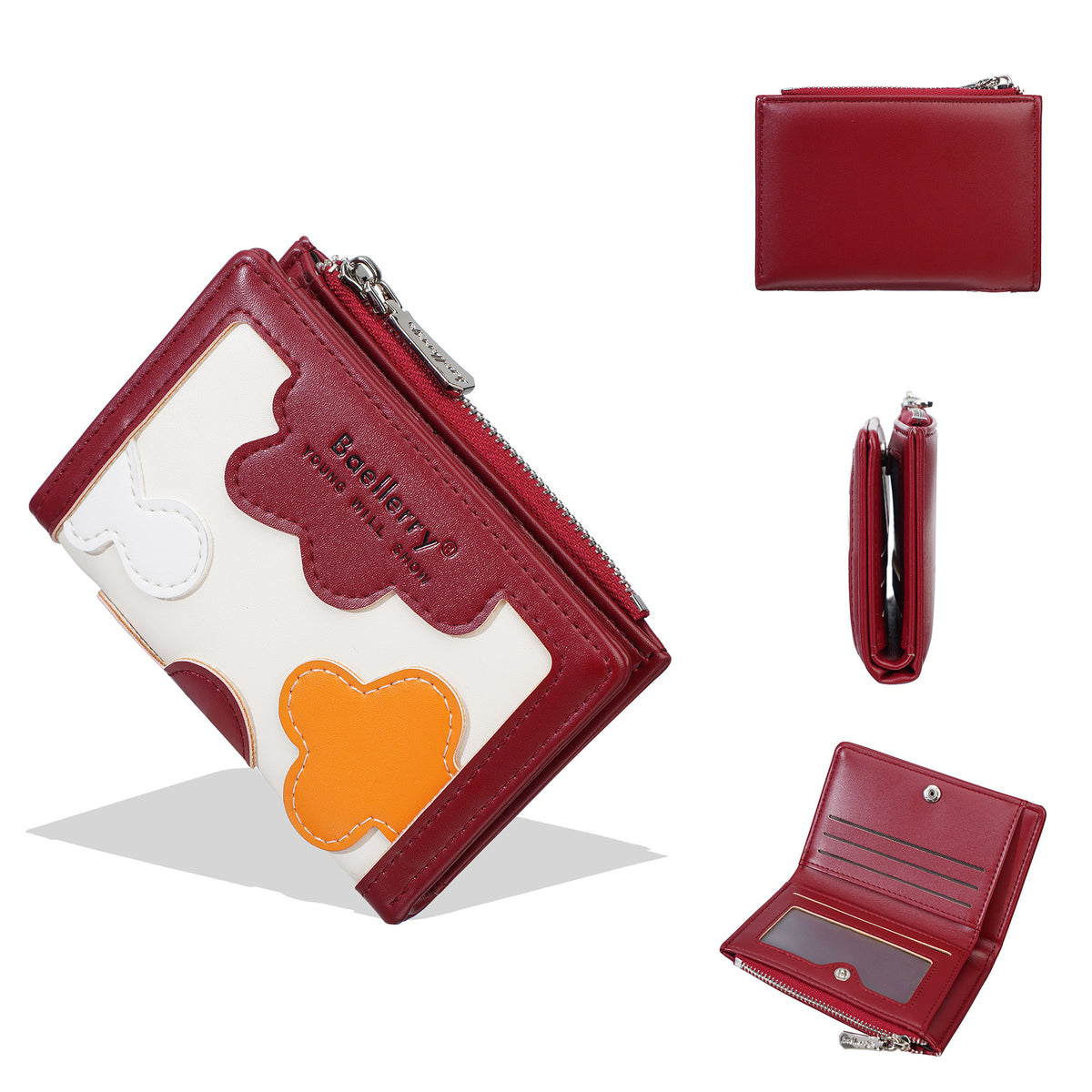 Women's Short High-grade Contrast Color Cartoon Fashion Fresh Ladies Wallet