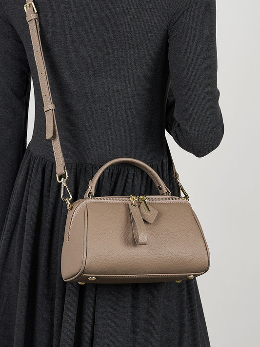 Women's Leather Elegant Retro Simple Classic Boston Crossbody Bags
