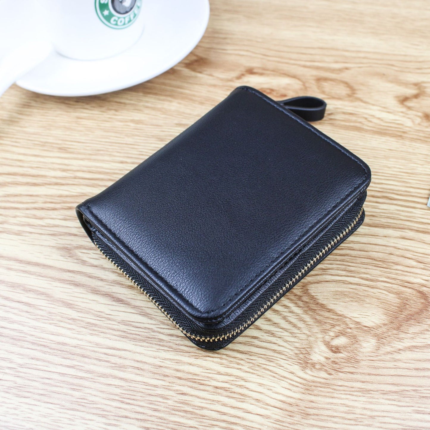Women's Korean Style Side Zipper With Magnetic Snap Short Purses
