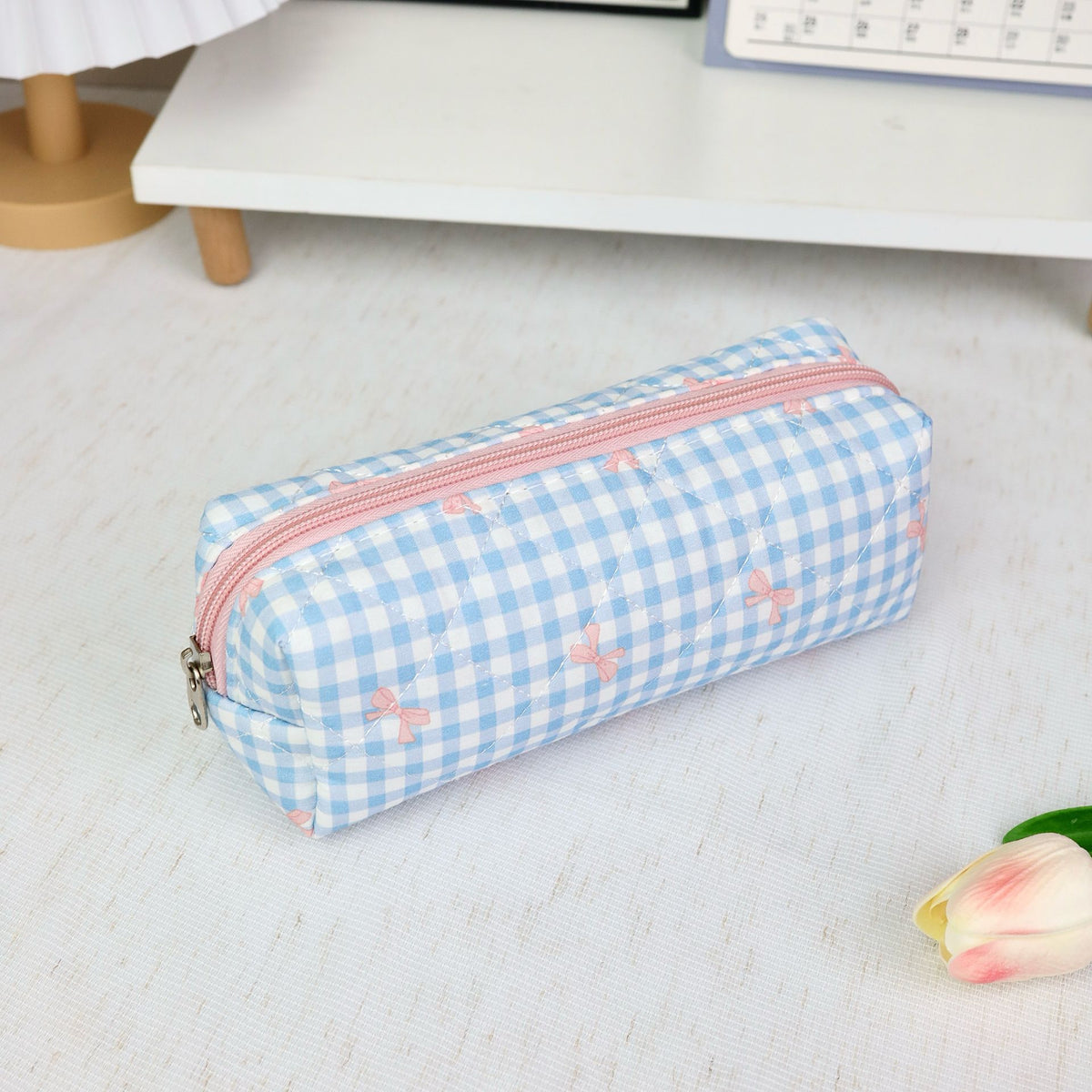 Wind Large Capacity Fabric Bow Printing Buggy Minority Simple Stationery Bags