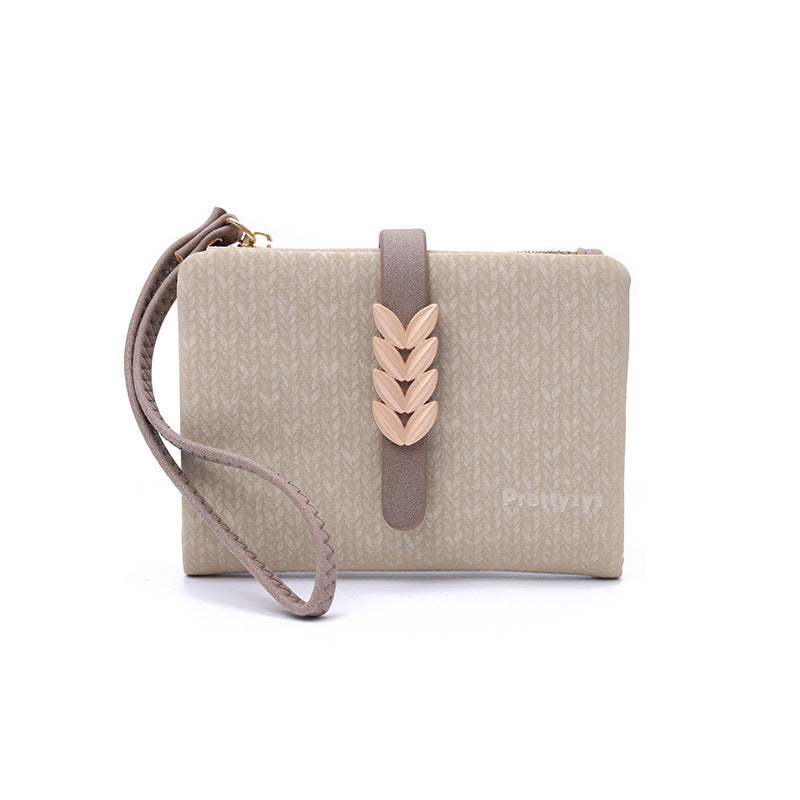 Women's Fresh Printed Two Fold Hasp Zipper Cute Good-looking Short Ladies Wallet