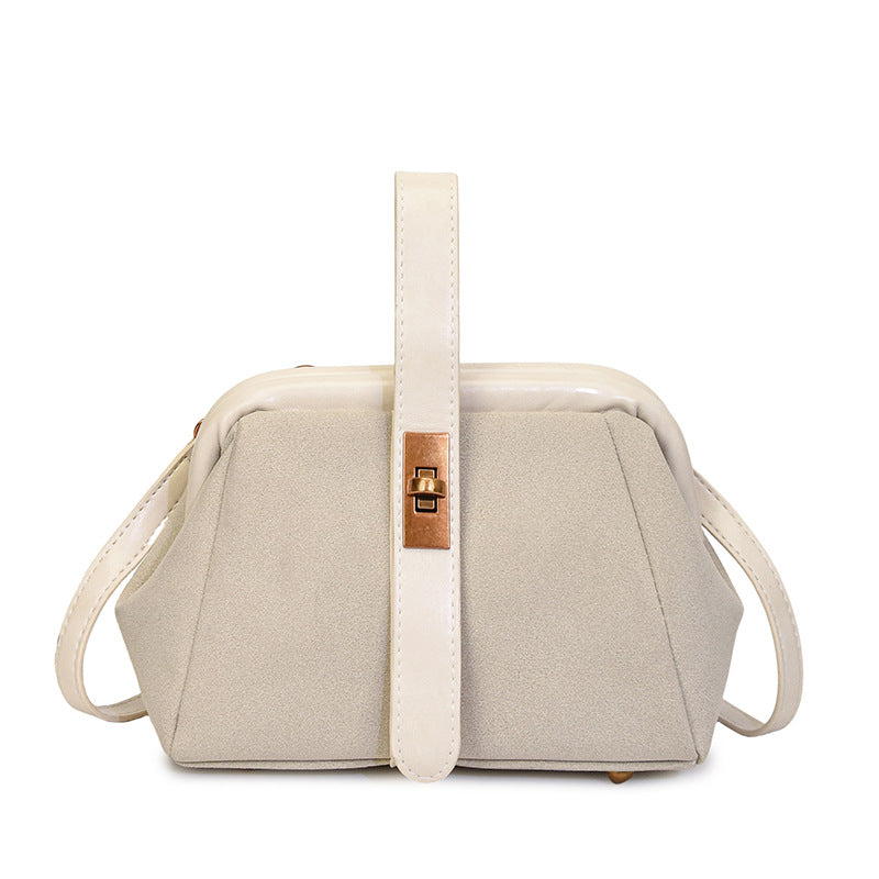 Women's Textured Deerskin Veet Personality Underarm Trendy Women's Shoulder Bag