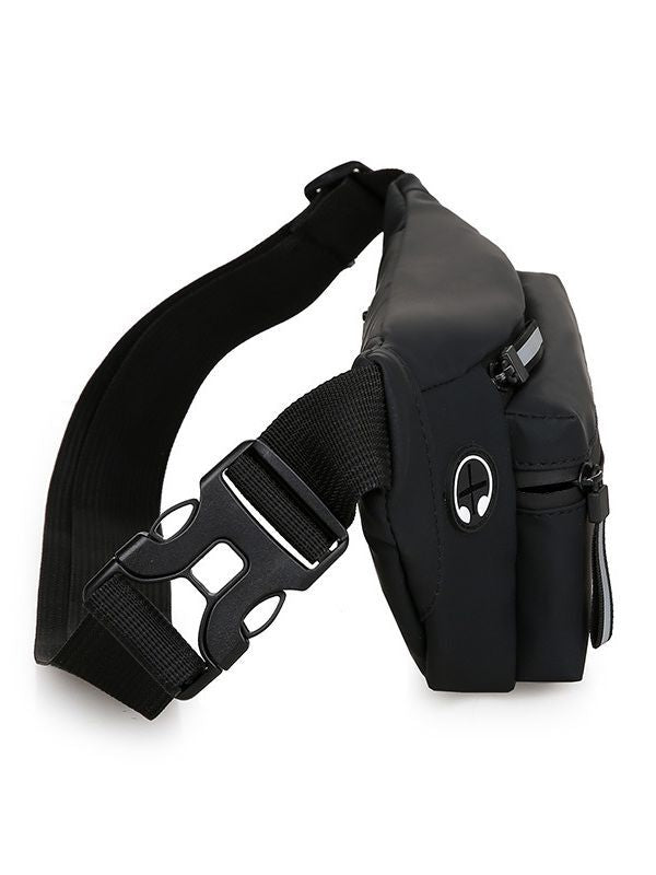 Men's Black Stall Leisure Waterproof Running Cross Men's Waist Packs
