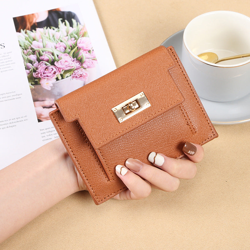 Palm Print Female Cute Large Capacity Card Holder