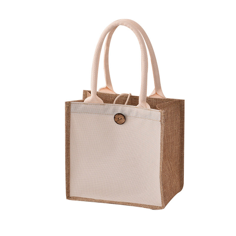 Blank Canvas Painting Jute Cotton Linen Handbags
