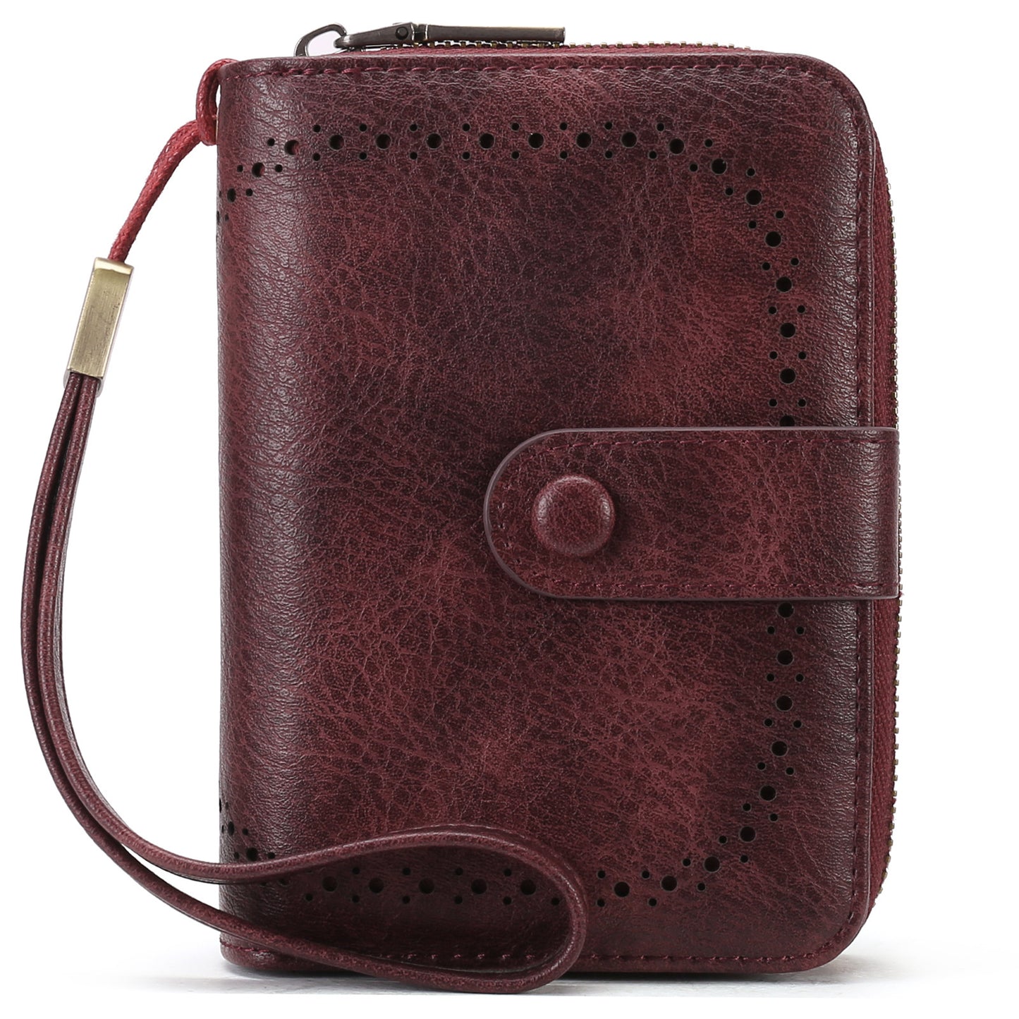 Women's Retro Oil Wax Skin Expanding Card Holder