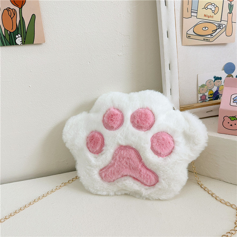 Children's Fashion Plush Creative Cute Brush Simple Women's Messenger Bag