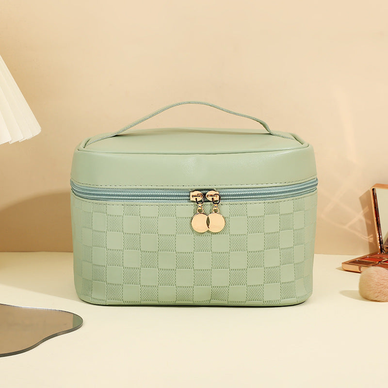 Women's High-grade Chessboard Storage Waterproof Portable Makeup Bag