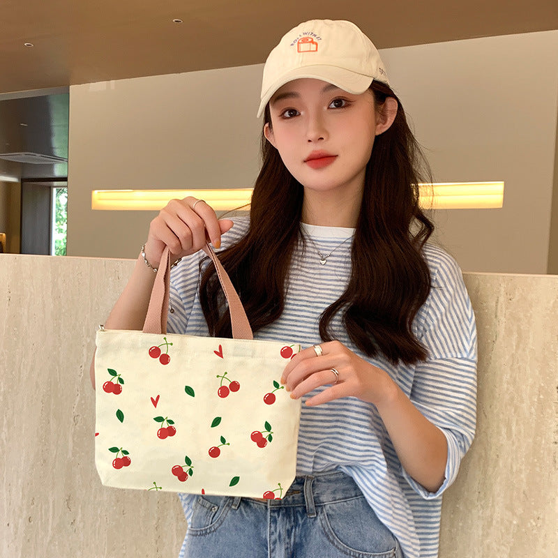 Women's Canvas Cartoon Cabs Korean Style Bags