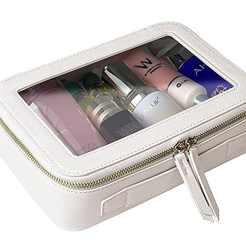 Dry Wet Separation Wash Stitching Large Window Portable High Makeup Bag