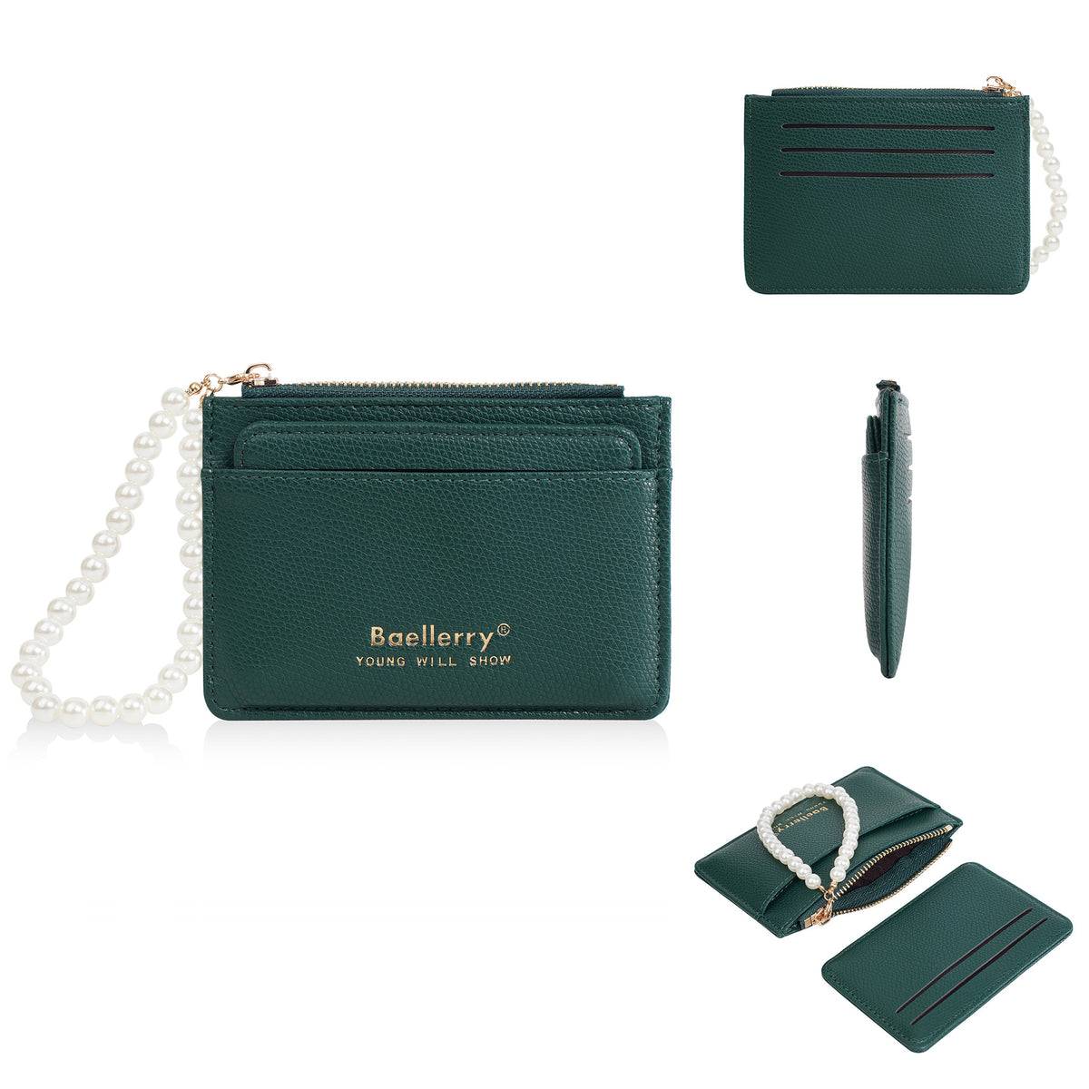 Multiple Slots High Sense Female Fashion Pearl Ladies Wallet