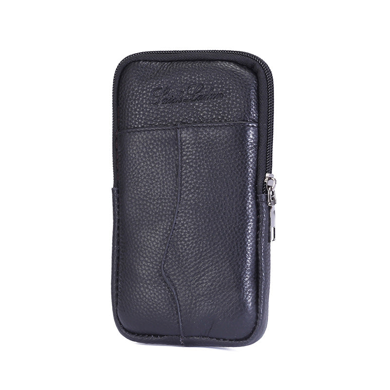 Men's For Mobile Cowhide Pocket Thin Phone Bags
