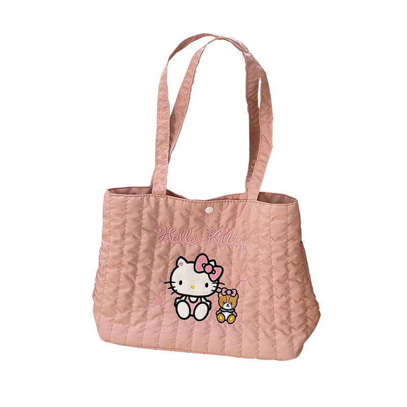 Cute Cartoon Pacha Dog Melody Embroidered Handbags