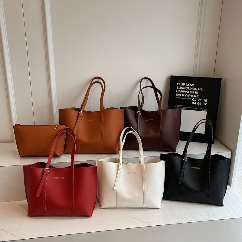 Korean Style Fashionable Simple Large Capacity Women's Shoulder Bag