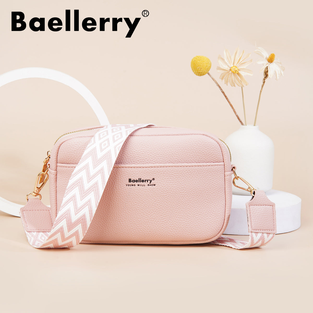 Women's High-grade Versatile Fashion With Zip Women's Messenger Bag
