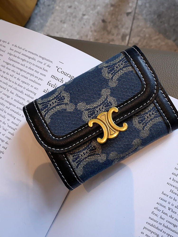 Female And Multiple Slots Exquisite Large Capacity Card Holder