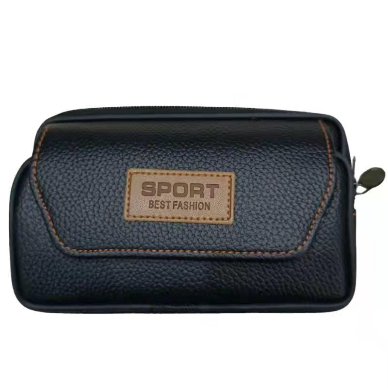 Men's New Horizontal Vertical Mobile Leather Purses