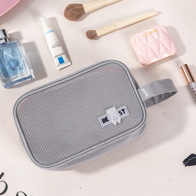 Holiday Portable Storage Business Trip Mesh Cosmetic Bags