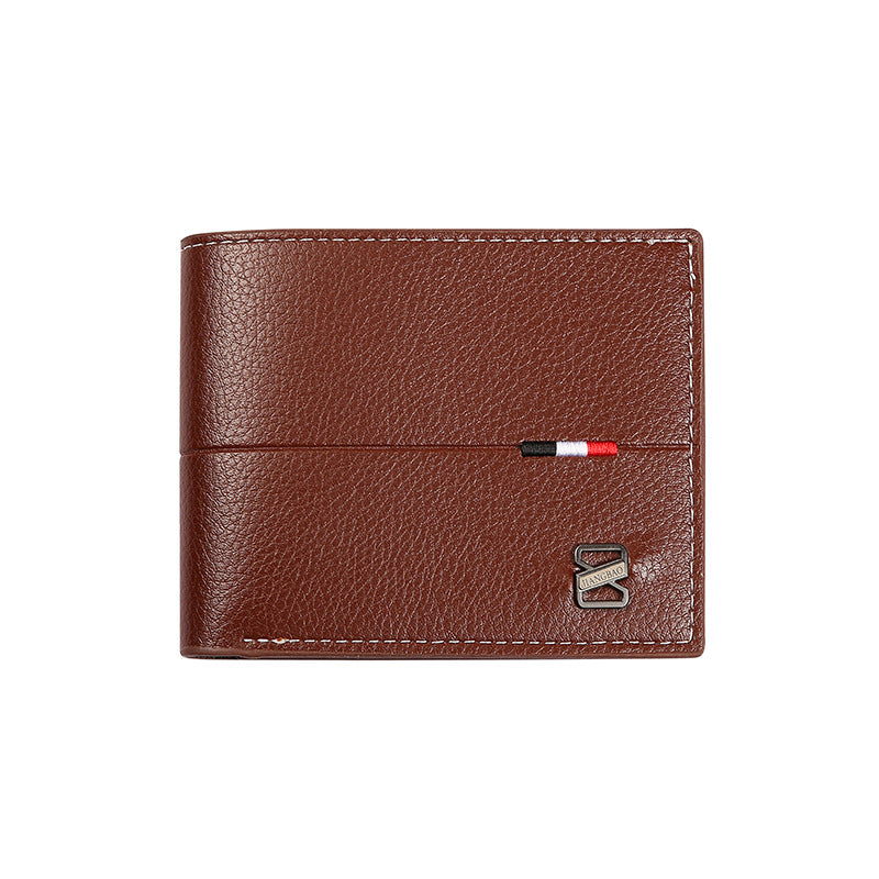 Men's Leather Bank Credit Short Genuine Pocket Men's Wallets