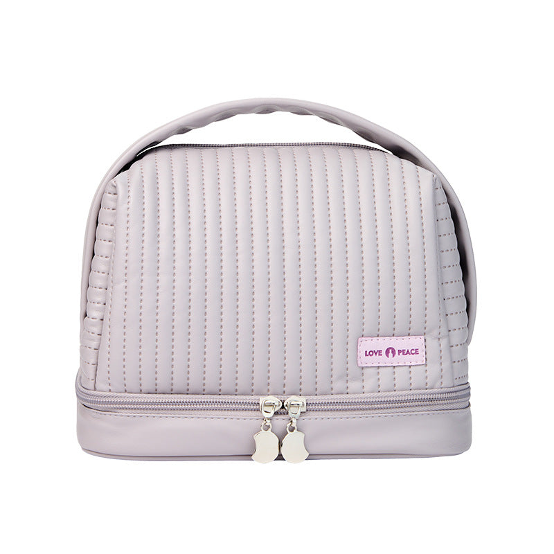 Toast Cake Candy Color Dry Wet Separation Wash Cosmetic Bags