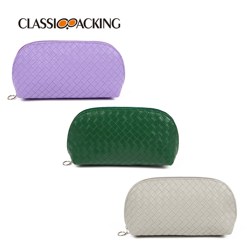 Simple Woven Storage Zipper Wash Waterproof Bags