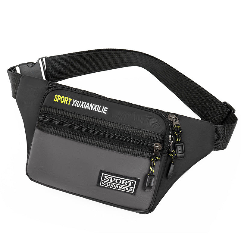 Men's Fitness Running Slanted Construction Site Working Men's Waist Packs