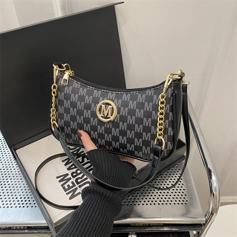 Style Fashion Underarm Western Personality Letter Women's Shoulder Bag