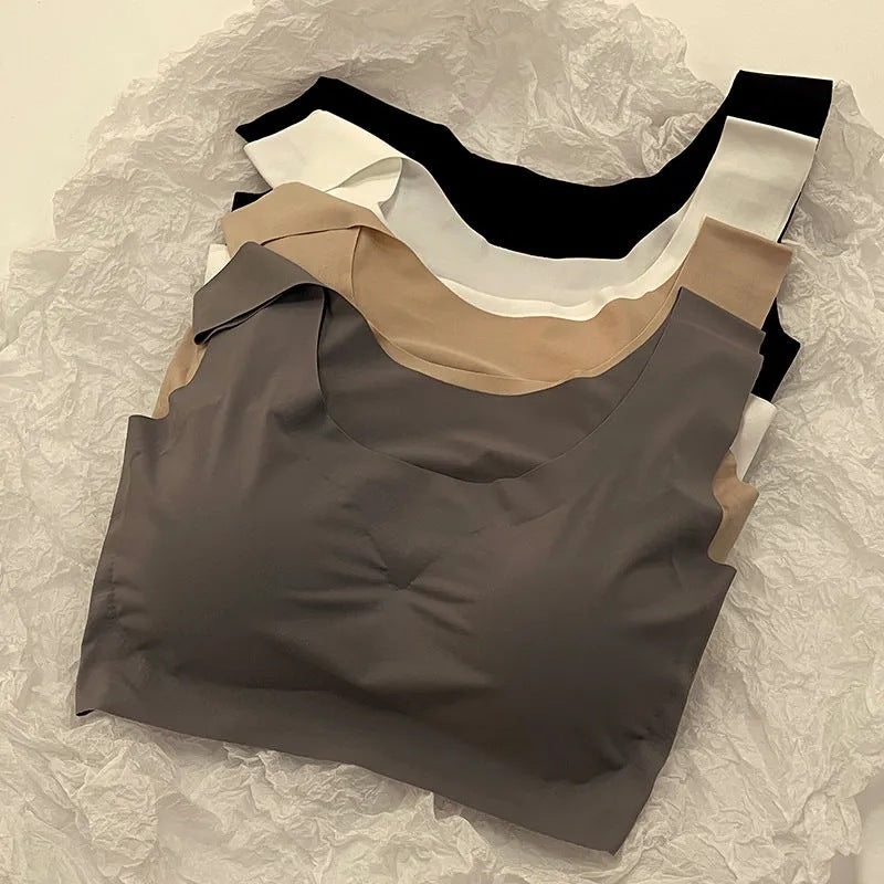 Women's Development Middle School Tube Top Shockproof Bras