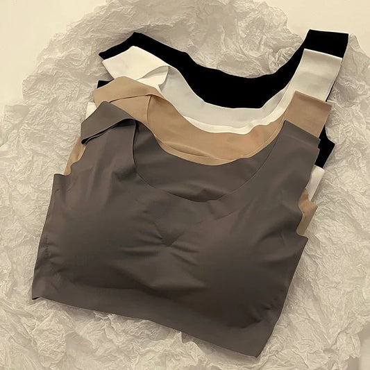 Women's Development Middle School Tube Top Shockproof Bras