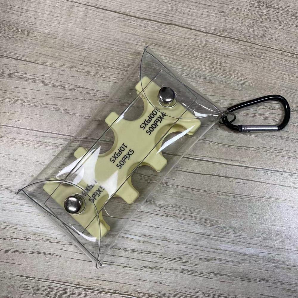 Classification Transparent Strap Climbing Button Carabiner Coin Purses