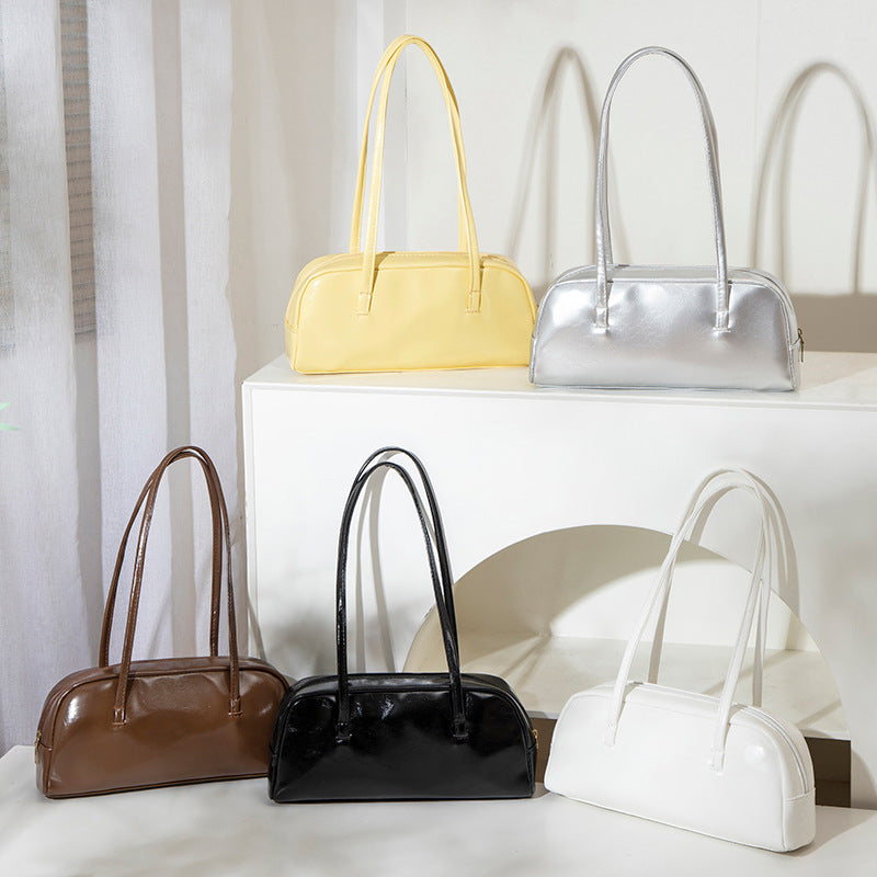 Women's Korean Style Solid Color Underarm Pure Women's Shoulder Bag