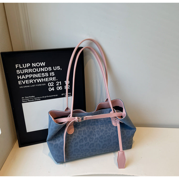 Capacity Leopard Print Beautiful Fashion Retro Simple Bags