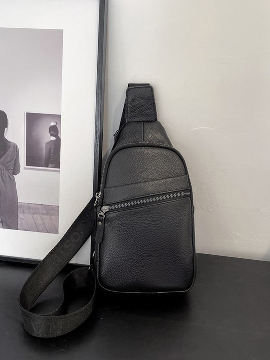 Men's Genuine Leather First Layer Cowhide High Bags