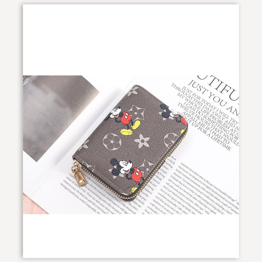 Clamp Swiping Certificate Male Short Large Card Holder